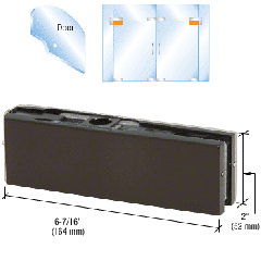 CRL Top Door Patch with Insert No. 1NT303 for use with 19/32" Diameter Top Pivot