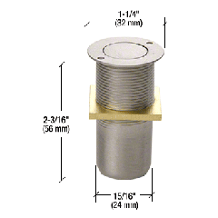 CRL Floor Mounted Dust Proof Keepers