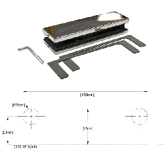 CRL Steel Centre Patch Lock Keepers