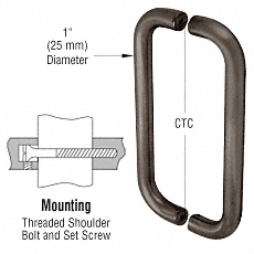 CRL Straight 10" Pull Handles Back-to-Back