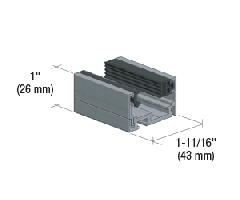 CRL XL Series Floor/Wall Channel Door Frame Set