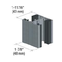 CRL XL Series Glass-to-Glass Channel Door Frame Set