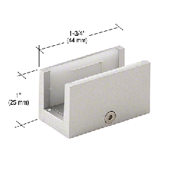 CRL 290/295 Series Satin Anodized Sliding Door Replacement Bottom Guide