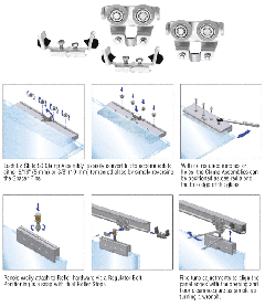 CRL EZ-Slide 80 Rollers and Stops