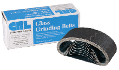 CRL 3" x 18" 120X Grit Glass Grinding Belt for Portable Sanders - 10/Bx