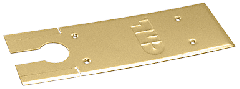 CRL Polished Brass Cover Plate for 8400 Series Floor Mounted Closer