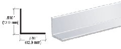 CRL Brite Anodized 1/2" Aluminum Angle Extrusion