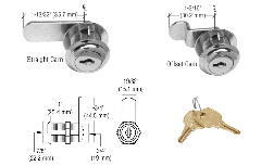 CRL Brushed Nickel Cam Lock - Randomly Keyed