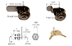 CRL Bronze Cam Lock - Randomly Keyed