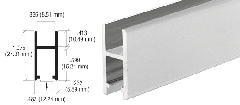 CRL Satin Anodized Aluminum H-Bar Extrusion for Showcases