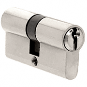 CRL Polished Stainless Extended Length Keyed Cylinder/Cylinder