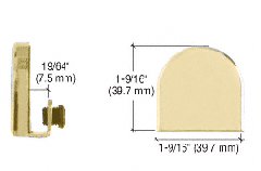 CRL Brass Door Mounted Strike Plate