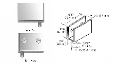 CRL Polished Chrome Glass Door Pivot Hinges