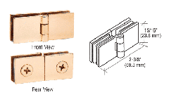 CRL Brass Glass-to-Glass Inline Hinges