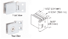 CRL Chrome Single Wall-to-Glass Hinges