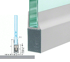 CRL Acoustic Door Seal for 12mm Glass - 96cm Long