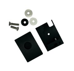 Compact X70 Left Hand 90 Deg Bracket Kit, For Shower Enclosure, Matte Black