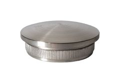 CRL 48.3 mm Diameter Raised End Cap, 316 Grade Brushed Stainless Steel