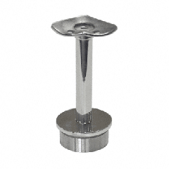 CRL 90 Degree 48.3mm Diameter Brushed Stainless Steel Post Mount Fixed Saddle