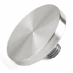 CRL 316 Brushed Stainless Flat Plate Cap