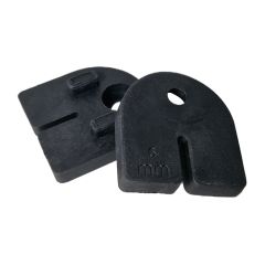 CRL Black Gaskets for 63 x 45mm Z-Clamps Using 6mm Glass