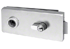 CRL Satin Anodized Office Square Latch without Cylinder