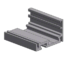 CRL Satin Anodized Fallbrook XL Series Base Profile