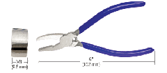 CRL 6" Soft Nose Glass Pliers