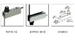 CRL Chrome Standard Mount Glass Door Hinge