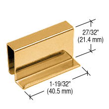 CRL Brass Finger Grip Strike Plate