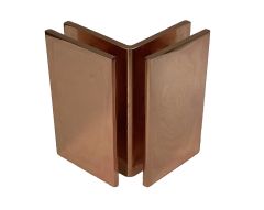 CRL Polished Copper Geneva Series Glass-To-Glass Bracket