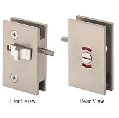 CRL Brushed Nickel Geneva Sliding Block Lock for RPS