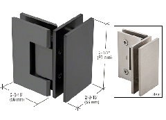 CRL All Black Geneva 092 Series 90 Degree Glass-to-Glass Hinge