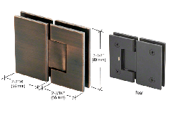 CRL Antique Bronze Geneva Series Hinge