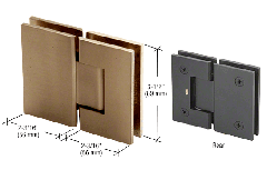 CRL Brushed Bronze Geneva Series Hinge