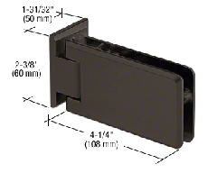 CRL Oil Rubbed Bronze Grande 044 Series Wall Mount Offset Back Plate Hinge