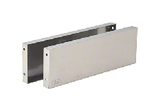 CRL Brushed Stainless Steel Cladding for Oil Dynamic Patch Fitting Door Hinge