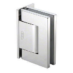 CRL Brite Chrome Oil Dynamic Offset Back Plate Wall-to-Glass Hinge - Hold Open