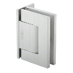 CRL Satin Anodized Oil Dynamic Offset Back Plate Wall-to-Glass Hinge - Hold Open