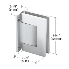 CRL Satin Anodized Vernon Full Back Plate Wall-to-Glass Hinge - NHO