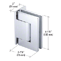 CRL Chrome Vernon Offset Back Plate Wall-to-Glass Hinge - NHO