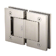 CRL Satin Nickel Vernon 180 Degree Glass-to-Glass Hinge - NHO