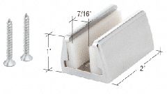 CRL Polished Chrome Hydroslide Sliding Door Floor Guide Kit