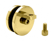 CRL Polished Brass Hydroslide 90 Degree Glass-to-Sliding Track Connector