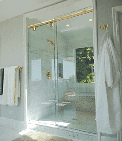 CRL Brass 60" Hydroslide 180 Degree Sliding Shower Door Kit