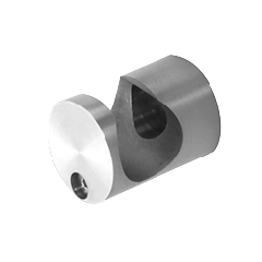 CRL Juliet Brushed Stainless Replacement Round Center Support Fitting