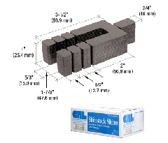 CRL 1/16" x 3-1/2" Shimstack Shims