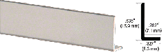 CRL Satin Anodized Aluminum 5/8" Face L-Bar Extrusion