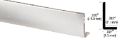 CRL Brite Anodized Aluminum 5/8" L-Bar Extrusion