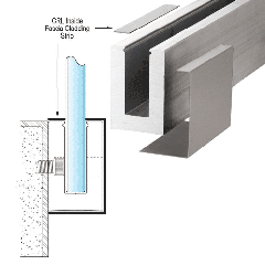 CRL Brushed Stainless 120" Inside Fascia Cladding for CRL's Laminated Base Shoe